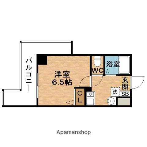 ESLEAD福島駅前(1K/2階)の間取り写真