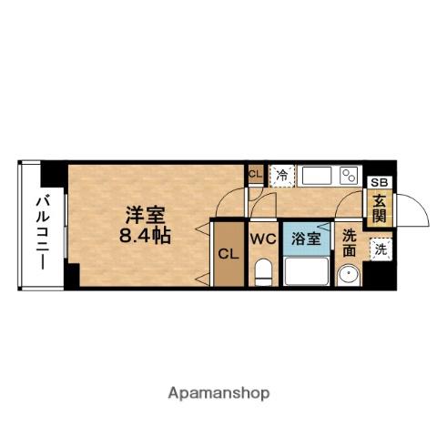 GRANカーサ梅田北(1K/12階)の間取り写真
