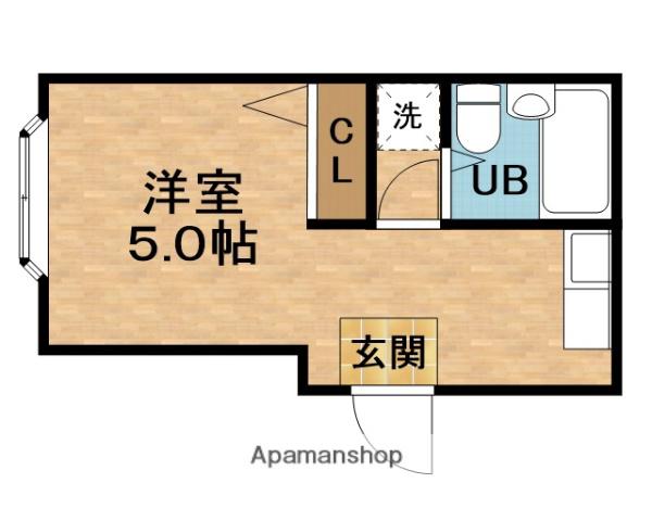 プレアール豊崎(ワンルーム/1階)の間取り写真