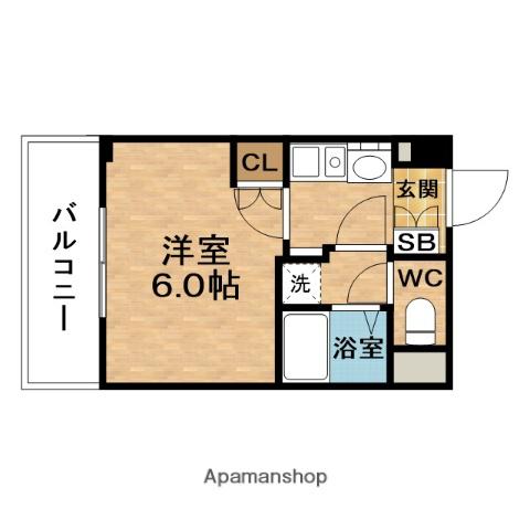 ESTEM PLAZA梅田イースト(1K/6階)の間取り写真