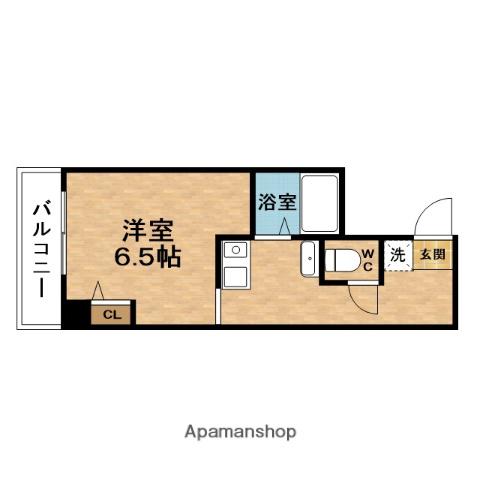 ラインハイツセト(ワンルーム/4階)の間取り写真