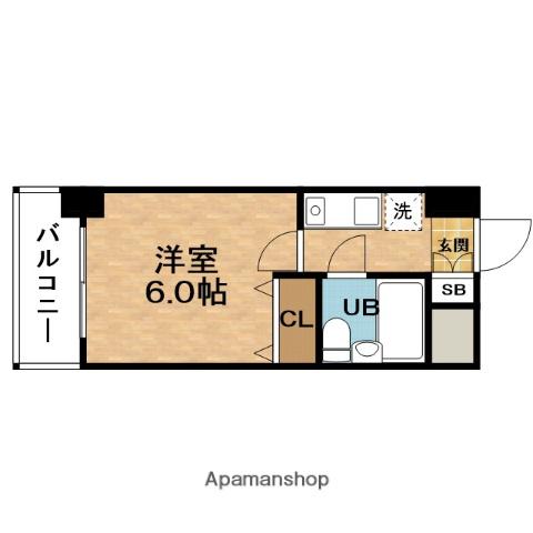 エスリード北梅田第2(1K/11階)の間取り写真