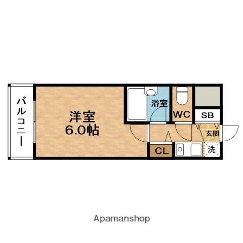 エスリード梅田新道第2(1K/6階)の間取り写真