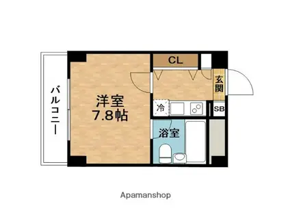 梅田レジデンスTOWER(1K/9階)の間取り写真