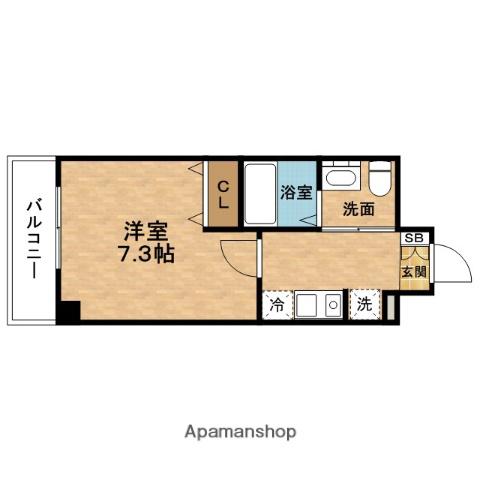 SEIWA PALACE堂島シティ(1K/6階)の間取り写真