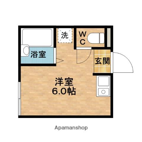 ハイツ正和(ワンルーム/4階)の間取り写真