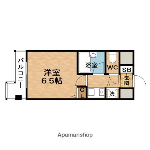 AXIS LIFE UMEDA(1K/6階)の間取り写真