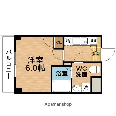 PRESSANCE天満ステーションフロント(1K/10階)の間取り写真