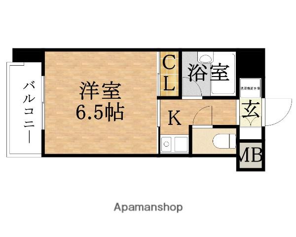 サンキャドマス扇町(1K/12階)の間取り写真
