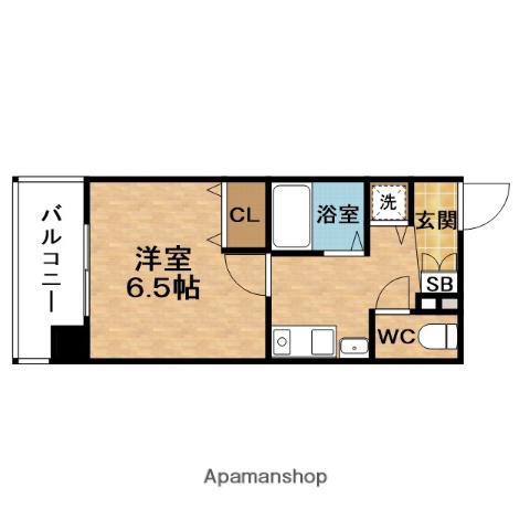 PRESSANCE梅田インテルノ(1K/7階)の間取り写真