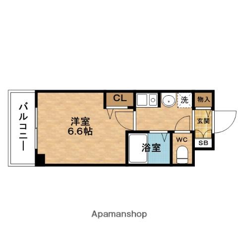 エスリード新梅田(1K/7階)の間取り写真