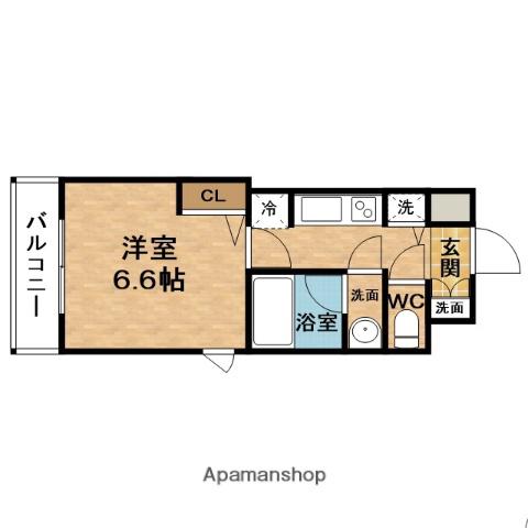 AQUAPLACE梅田Ⅲ(1K/5階)の間取り写真