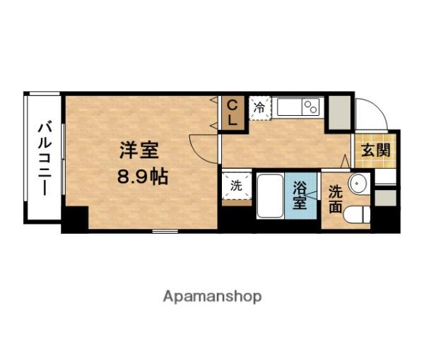 マティエール東梅田(1K/7階)の間取り写真