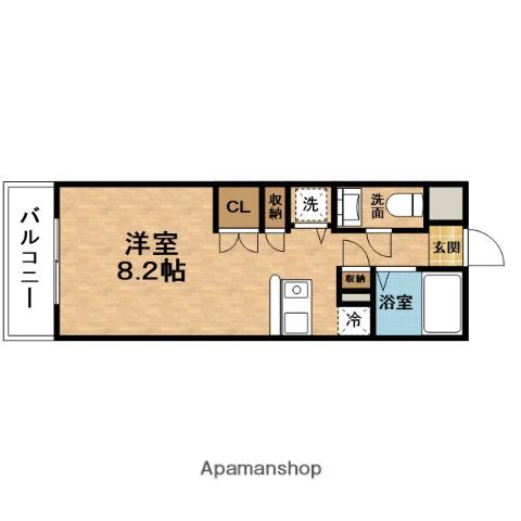 ESLEAD御堂筋梅田(1K/6階)の間取り写真