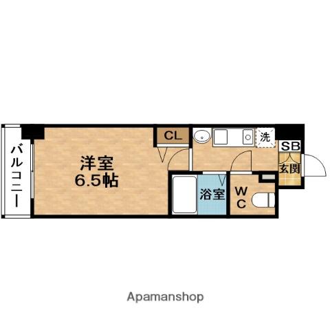 ESLEAD同心第5(1K/2階)の間取り写真