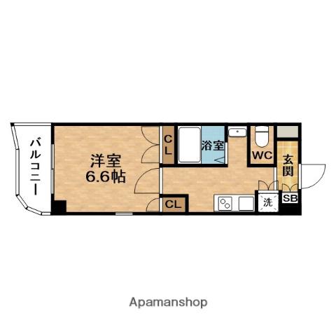 アド天神橋(1K/9階)の間取り写真