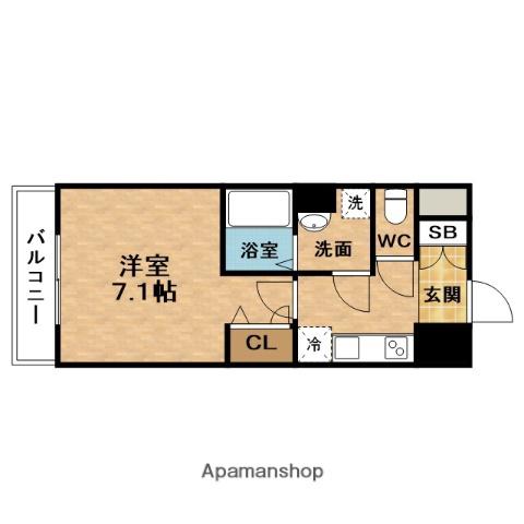 RESIUR-H梅田北(1K/6階)の間取り写真