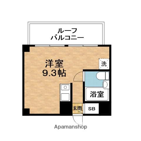 カーサ天神橋(ワンルーム/8階)の間取り写真