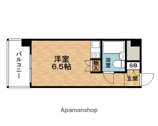 LIONS MANSION中之島公園北(ワンルーム/7階)の間取り写真