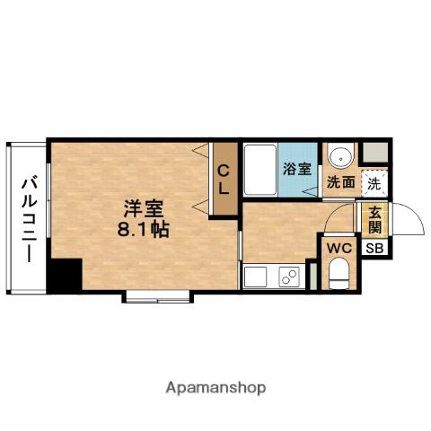 インベスト北梅田(1K/2階)の間取り写真