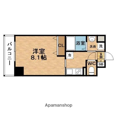 インベスト北梅田(1K/5階)の間取り写真