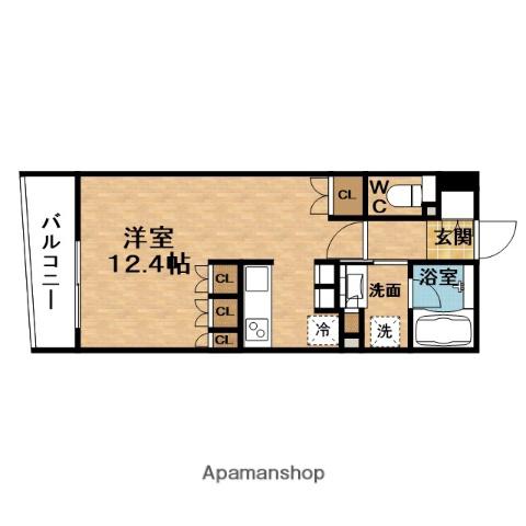 PARKAXIS梅田(ワンルーム/11階)の間取り写真