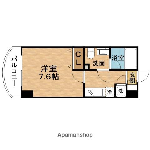 ライブコート北梅田(1K/9階)の間取り写真