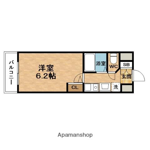 ESLEAD東天満第2(1K/8階)の間取り写真