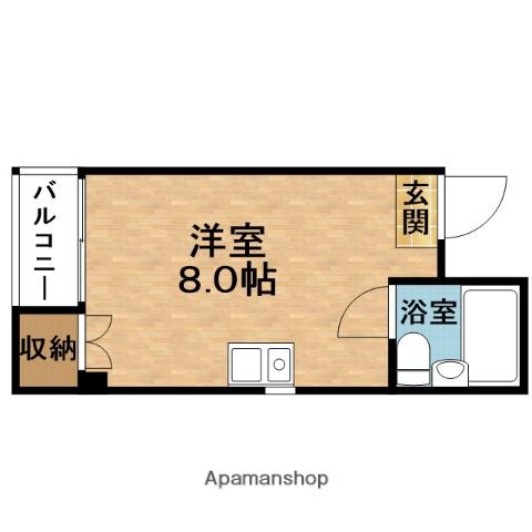 天七エンビィハイツ(ワンルーム/5階)の間取り写真