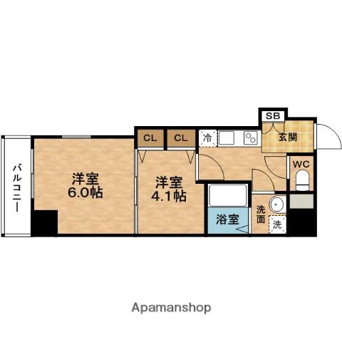 RESIUR-H梅田AXIA(2K/11階)の間取り写真
