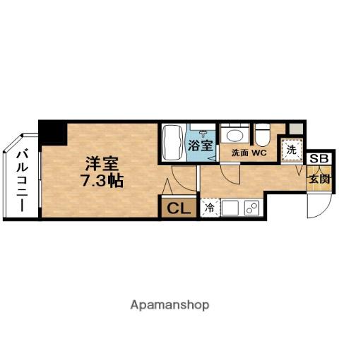 PRESSANCE梅田東ベータ(1K/5階)の間取り写真