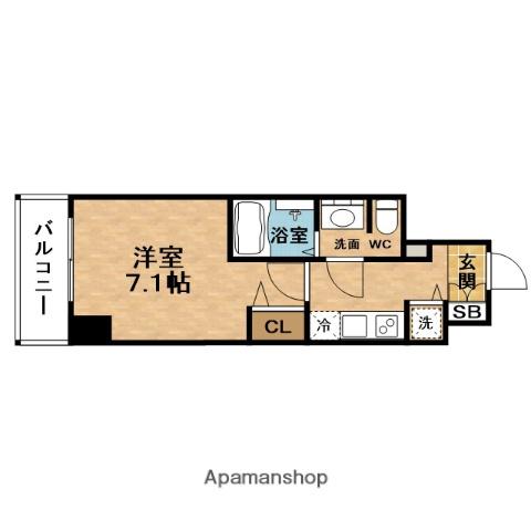 PRESSANCE梅田東ベータ(1K/5階)の間取り写真