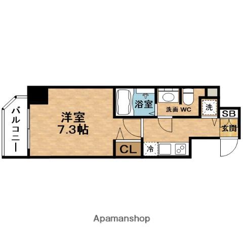 PRESSANCE梅田東ベータ(1K/4階)の間取り写真