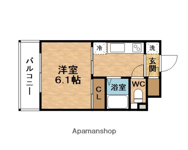 ル・パルトネール梅田北(1K/5階)の間取り写真