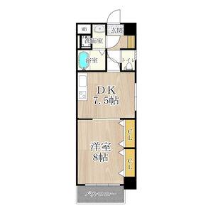 セントアミール南久宝寺(1LDK/6階)の間取り写真