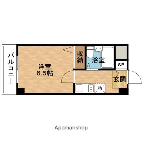 北梅田サニーアパートメント(1K/5階)の間取り写真