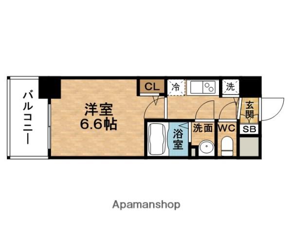 PRESSANCE梅田北オール(1K/5階)の間取り写真