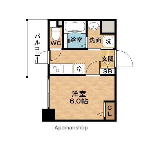 NO.77UMEDA(1K/2階)の間取り写真