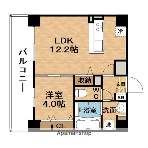 ベル・ステラ(1LDK/6階)の間取り写真