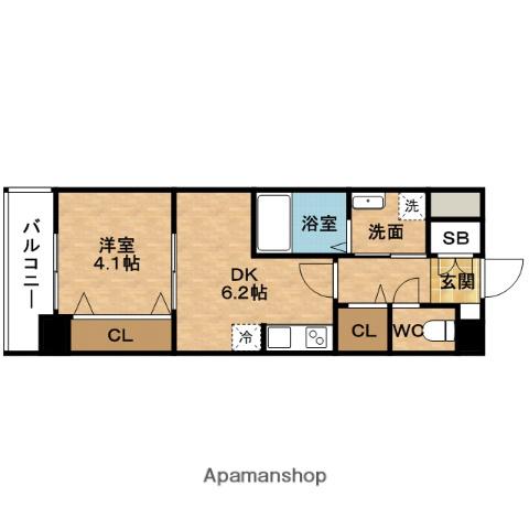 SPLENDIDE新大阪イースト(1DK/3階)の間取り写真