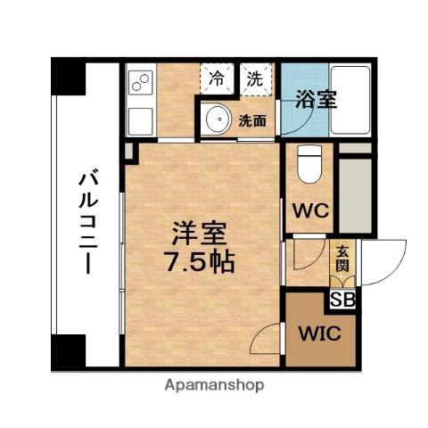 RESIUR-H梅田ウエスト(1K/2階)の間取り写真