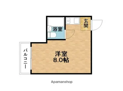 コスモメイト野田(ワンルーム/3階)の間取り写真