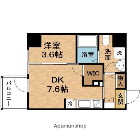 ADVANCE西梅田Ⅳエール(1DK/7階)の間取り写真