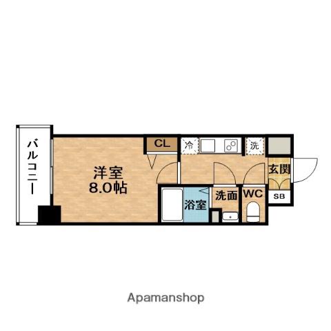 FORREALIZE梅田レーベン(1K/10階)の間取り写真