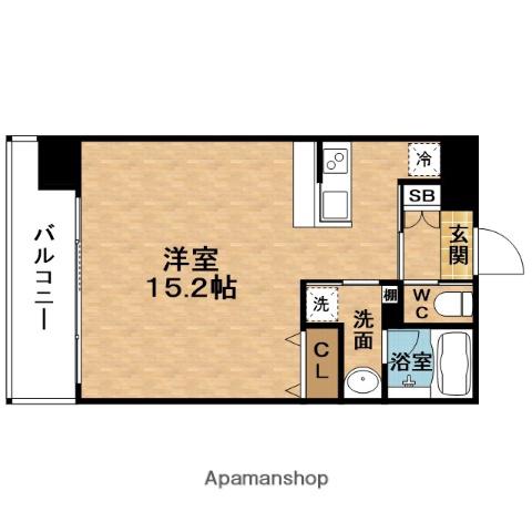PREGIO海老江(ワンルーム/2階)の間取り写真