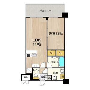 PHOERME城北公園(1LDK/8階)の間取り写真