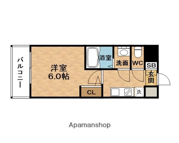 ESTEM COURT梅田・天神橋Ⅳステーションフロント(1K/2階)の間取り写真