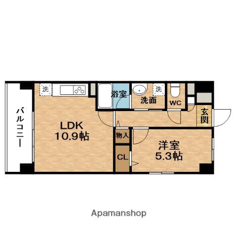 EBIEサンライズ(1LDK/1階)の間取り写真