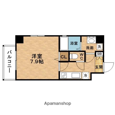 サンライト吉野2(1K/2階)の間取り写真
