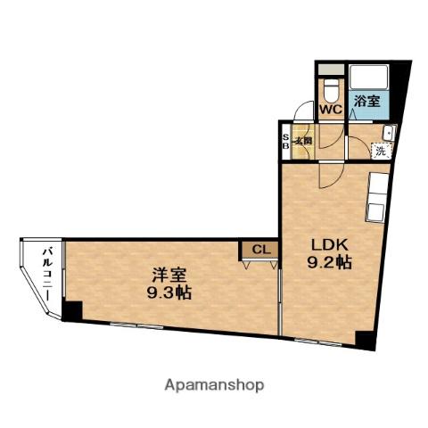 ハイグレード吉野(1LDK/3階)の間取り写真